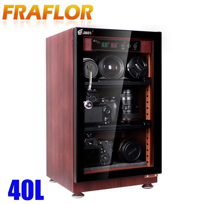 Светодиодный ящик для хранения зеркальных фотокамер 40л с цифровым дисплеем