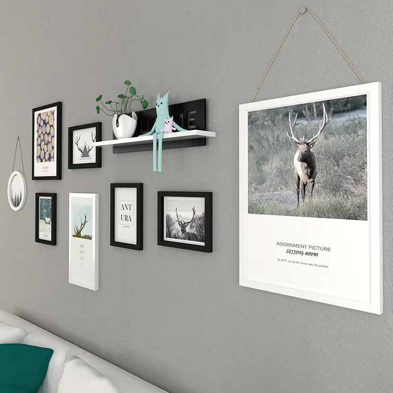 8 шт./компл. декоративная картина в скандинавском стиле с оленем для гостиной фон