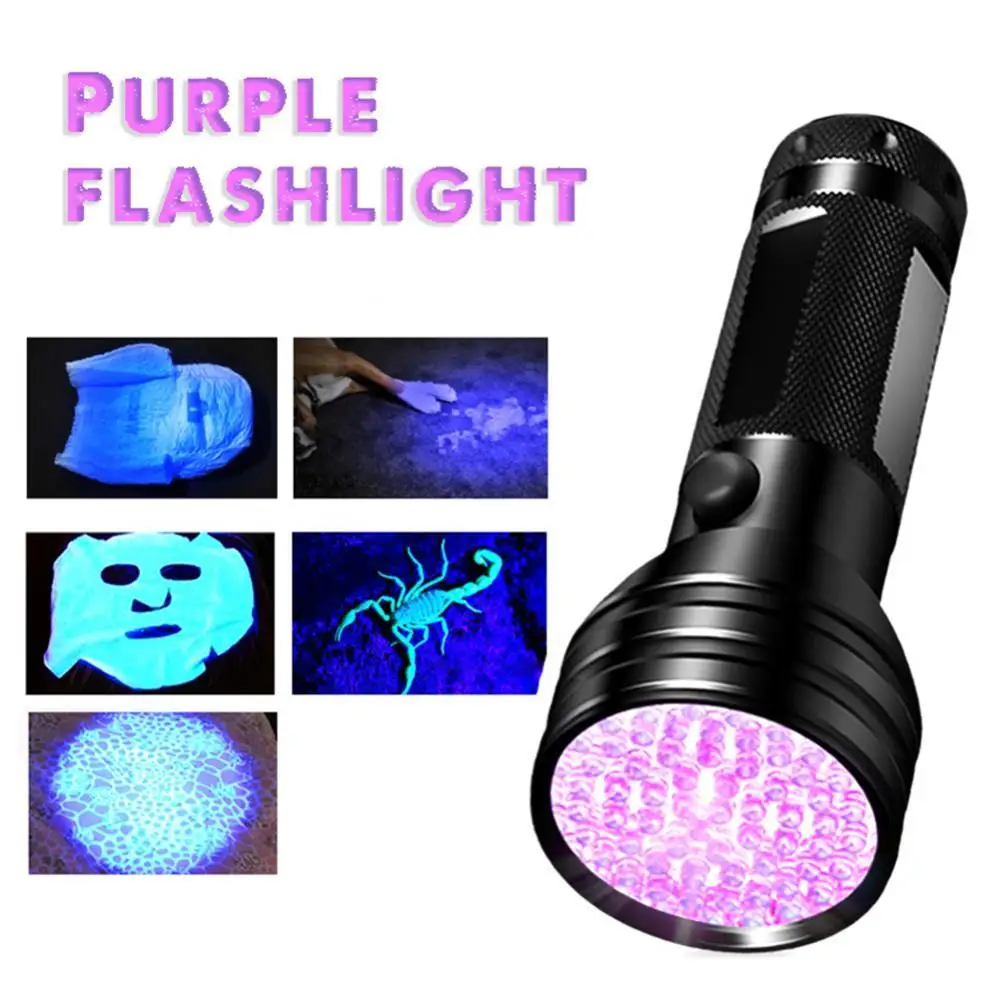 

Hot Sales Portable 51 LEDs UV Light Detection Torch Lamp Pet Urine Checker Flashlight