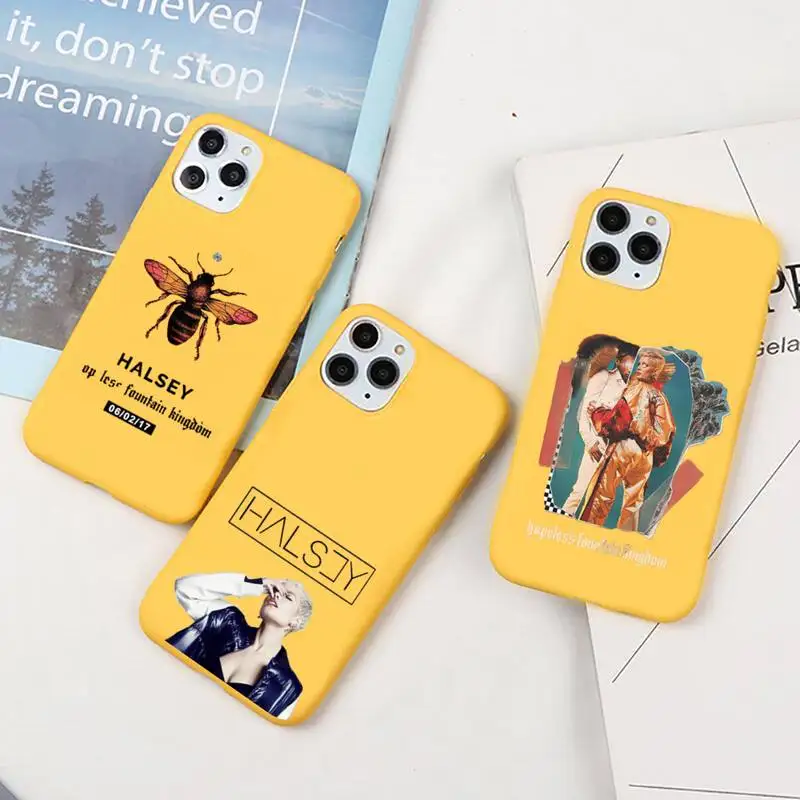 

Halsey Hopeless Fountain Kingdom Phone Case Candy Color for iPhone 6 7 8 11 12 13 s mini pro X XS XR MAX Plus