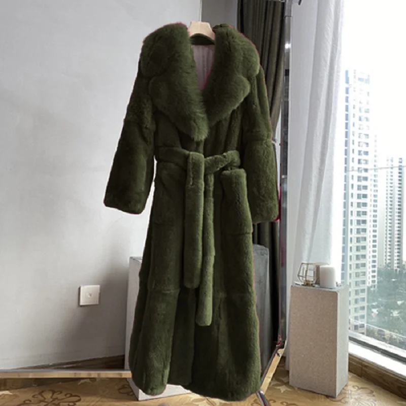 YDTOMM Parka Women Fur Coats 2021 Thick Winter Outwear Warm Long Faux Fur Jacket Female Temperament Slim Overcoat Loose Size