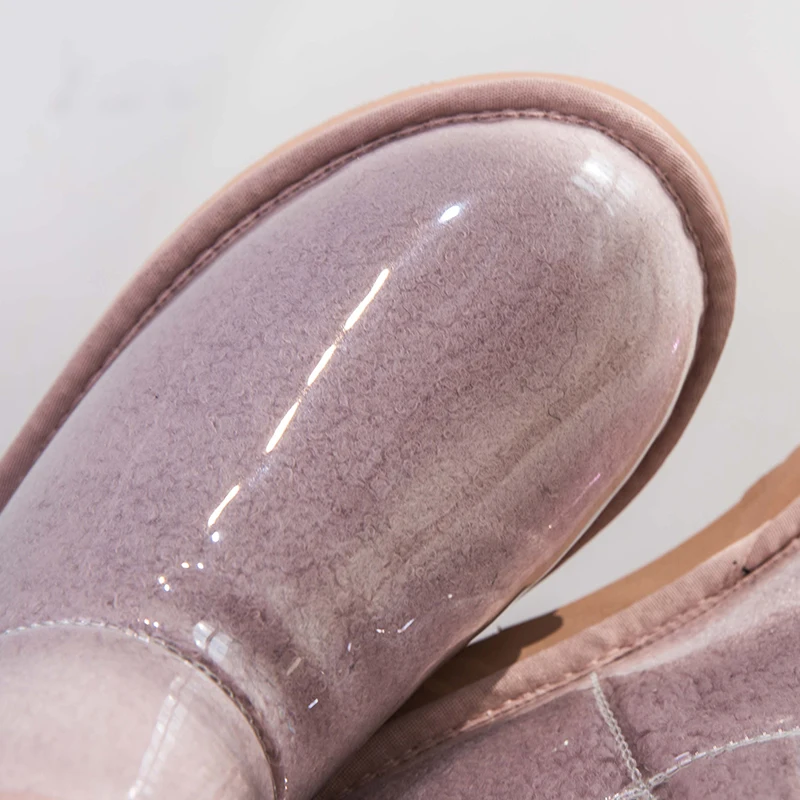 winter boots women 2019 new short sheep fur one snow female waterproof non-slip warm plus velvet slim cotton shoes |