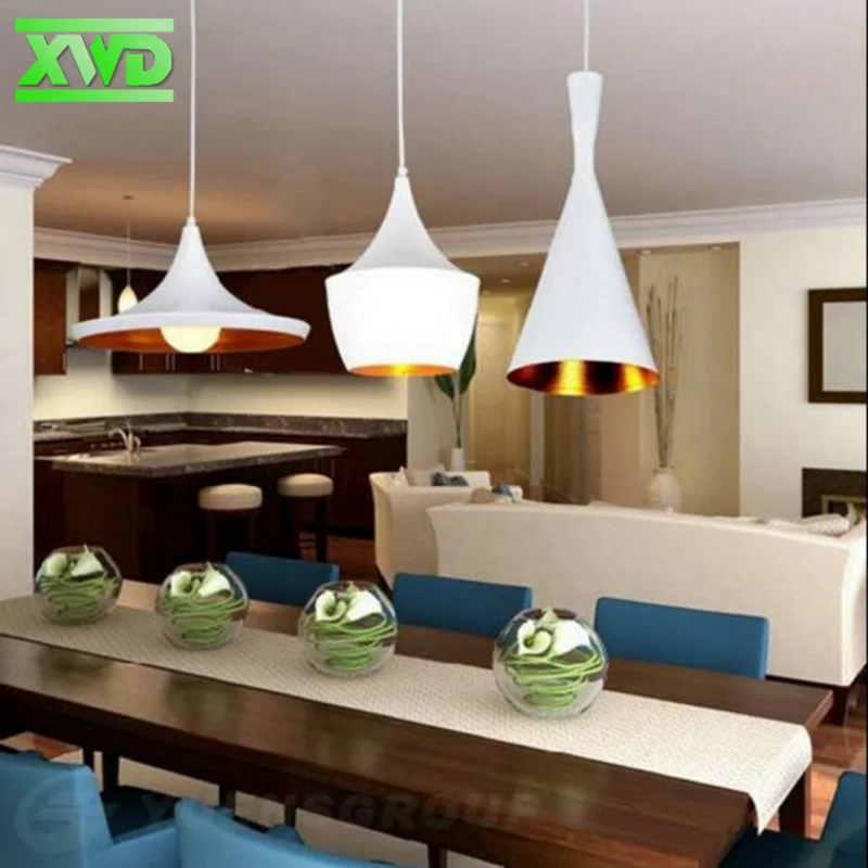 

Modern Attractive Lamps E27 Musical Instrument Aluminum Pendant Lights Restaurant Hanging Pendant Light For Dinning Room DG503