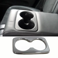 for jeep grand cherokee 2014 2018 abs chrome car seat back row water cup holder cover frame panel trim sticker auto accessories