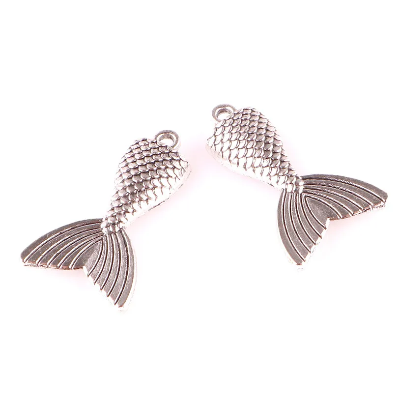 20 шт./лот новые недорогие Подвески в виде хвоста морского Кита для браслета