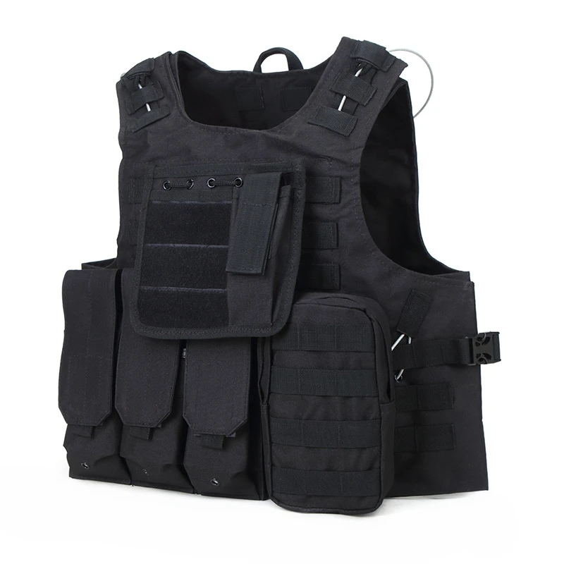 

Military Tactical Vest Mens Airsoft Assault Plate Carrier Hunting Vest Paintball Body Armor Harness Field Battle Molle Waistcoat