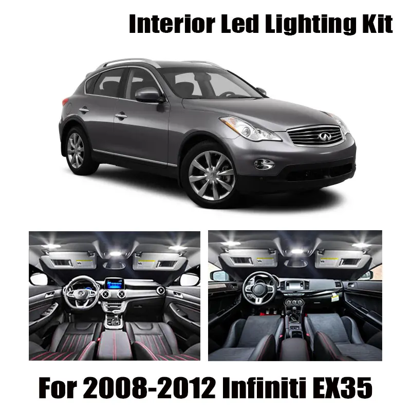 10 шт. белые светодиодные с Canbus светильник лампочки интерьер посылка комплект для