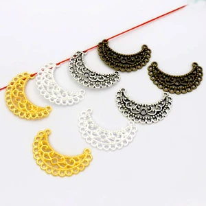 20 шт., соединители для сережек в виде цветов