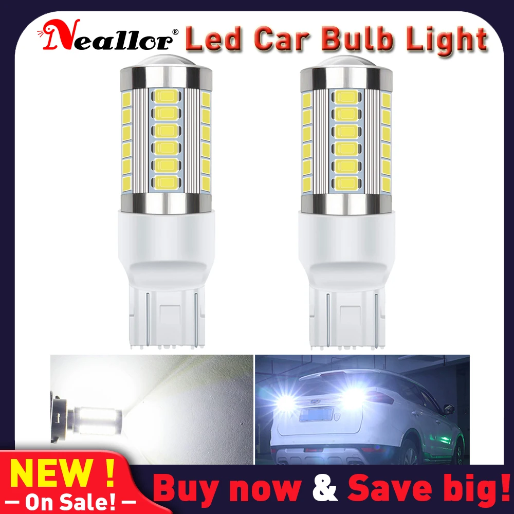 

2pcs T20 W21/5W 7443 7440 LED Canbus Light For Lada Kalina Granta Vesta DRL LED Bulbs 12V 6500K White Super Bright 3030 SMD 7506