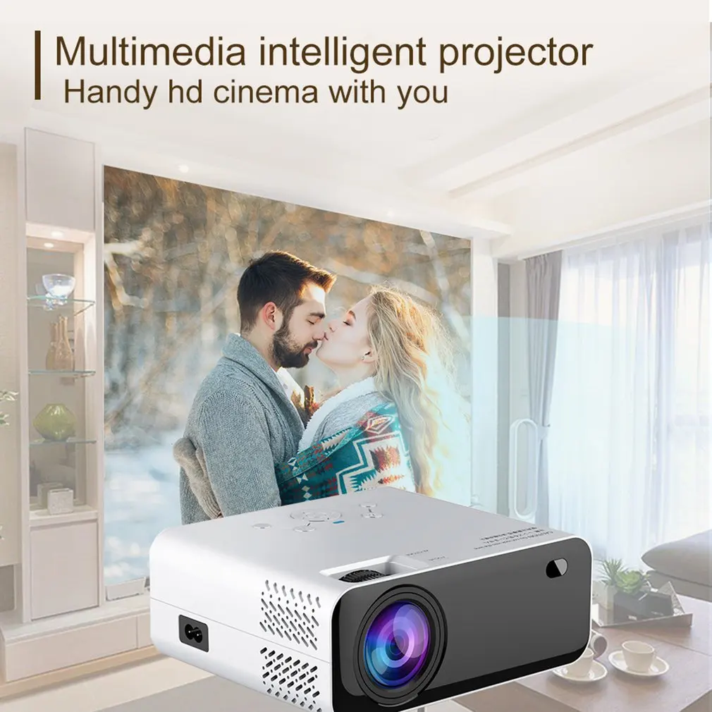 

E450 High Definition Mini Projector Android WiFi Video Projector Home Theater 3D HDMI Movie Game Projector