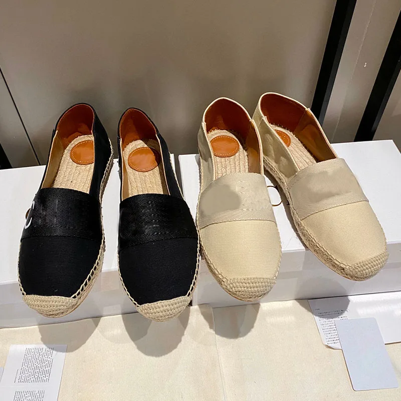

2021 Spring Summer New Women's Casual Shoes Canvas Design Fisherman Shoes Round Toe Weave Hemp Rope Insole Lady Single Shoes