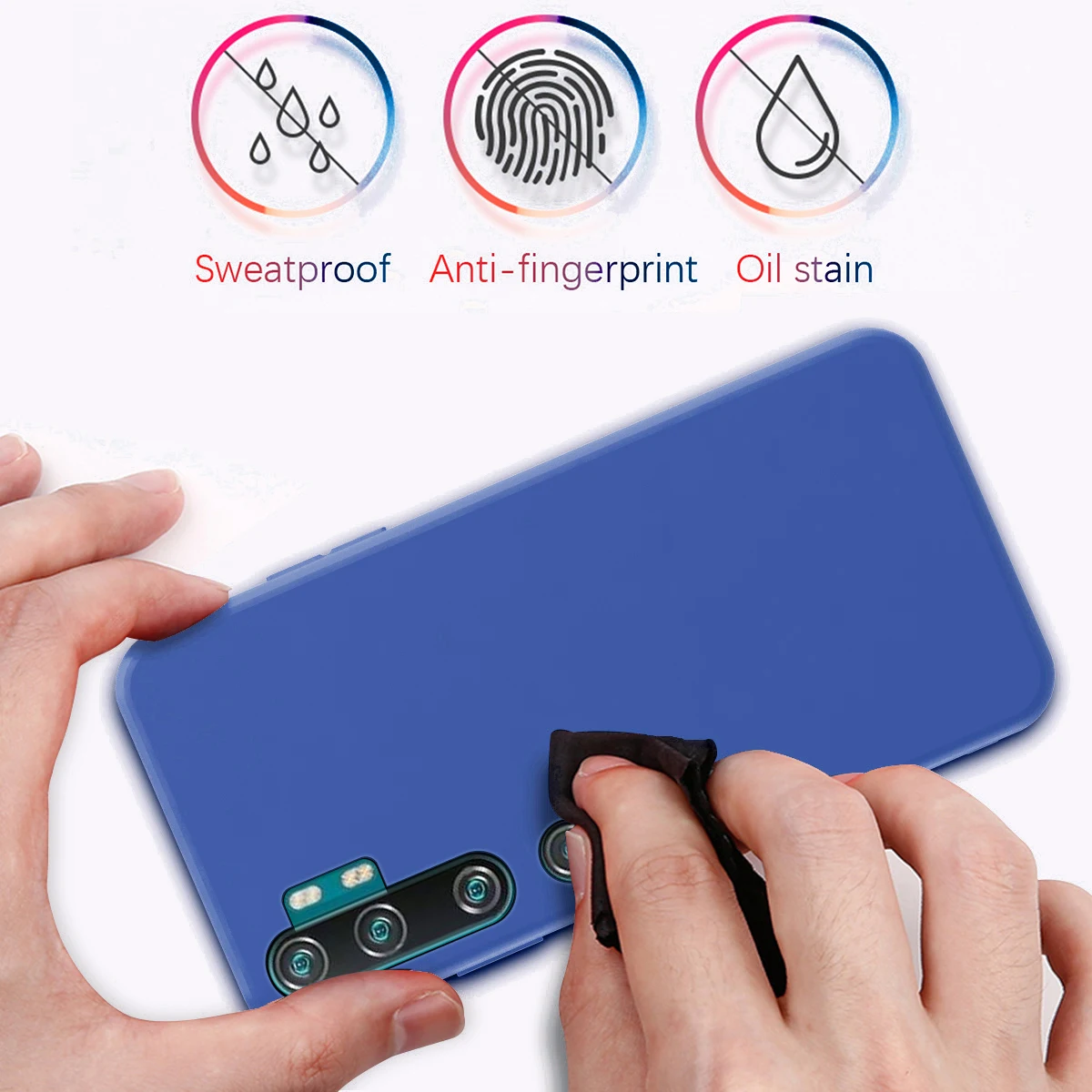 Чехол для Xiaomi Note 10 Pro Mi CC9 из мягкого ТПУ встроенного бархата защитный чехол Redmi 8T 8