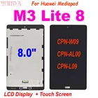 AAA + 8,0 дюйма для Huawei Mediapad M3 Lite 8,0 ЖК-дисплей с сенсорным экраном дигитайзер в сборе для Mediapad M3Lite 8 CPN-W09 CPN-AL00 ЖК-дисплей