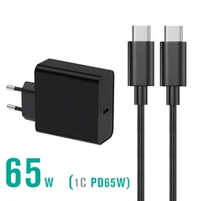 Universal 65W 5-20V USB Type C Laptop Mobile Phone Power Adapter for Macbook Pro 12 13 Chromebook 13 PD Charger for Xiaomi Air