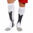 Велосипедные носки для мужчин, дышащие быстросохнущие Нескользящие нейлоновые эластичные компрессионные чулки для баскетбола, гольфа, бега, футбола