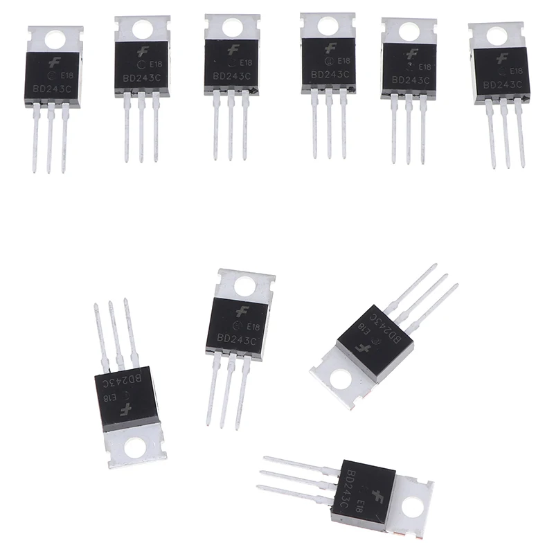 10 шт. BD243C TO220 BD243 100V 6A TO-220 биполярные транзисторы NPN Общего назначения новые