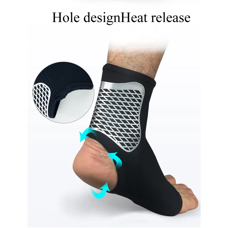 L.Mirror 1Pcs Ankle Support, Adjustable  Brace Breathable Nylon Material Super Elastic and Comfortable, Perfect for Sports