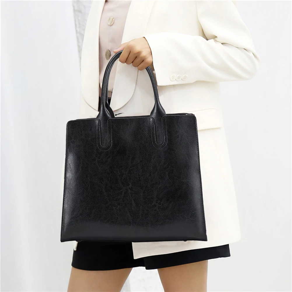 

Retro Leather Shoulder Messenger Bag Tote Bag Bolsa 4pcs/Set Women Composite Bag High Quality Ladies Handbag Female set bag