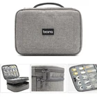 Органайзер для кабеля Tuuth, сумка для хранения кабеля, портативный цифровой органайзер, usb-гаджеты, двойная сумка на молнии, аксессуары для путешествий