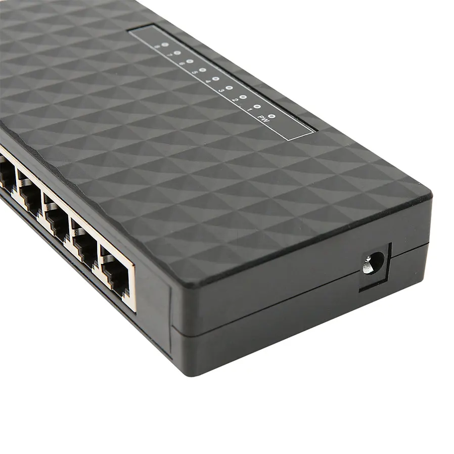 Интеллектуальный гигабитный 8 портовый коммутатор 100/1000 Ethernet сетевой Lan