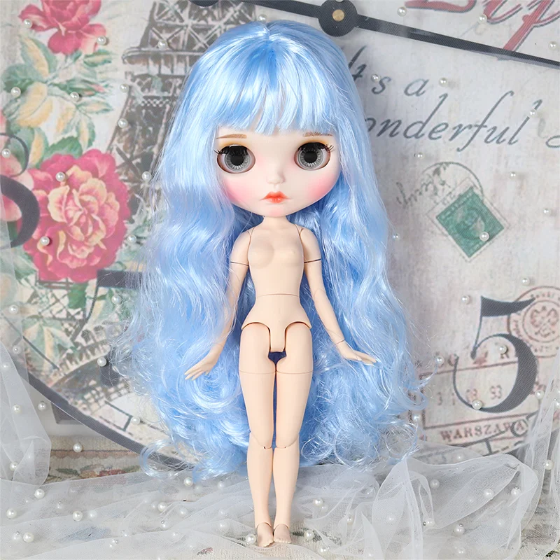 Blyth кукольные 19 суставы тела Мода парик из белой кожи ледяной BJD 30 см 1/6 Обнаженная
