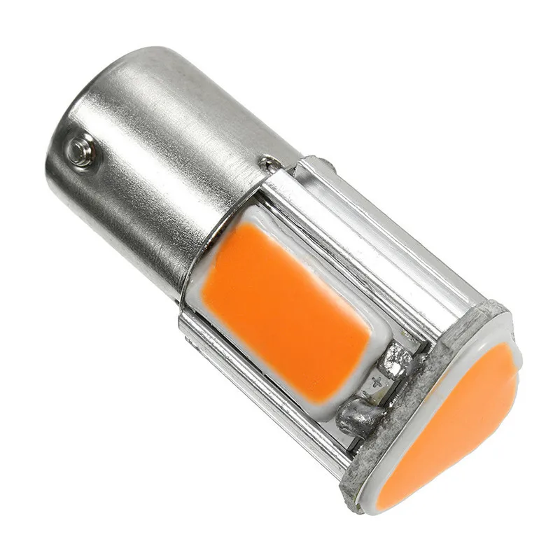 1Pcs 1156 Red 3500K BA15S 4 COB LED Low Consumption High Bright Long Life Car Tail Stop Brake Light 12V Turn Signal Bulb#290323 |