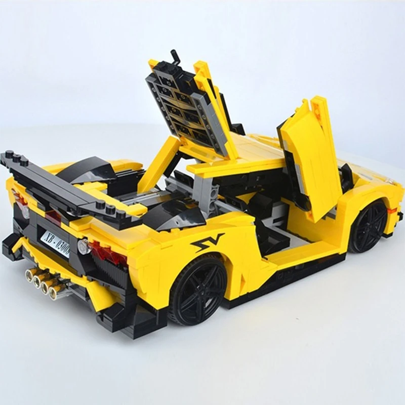 XingBao 03008 креативный MOC Technic серия Lamborghining набор автомобилей Обучающие строительные
