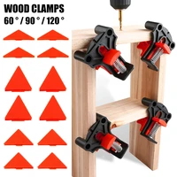 4pcs wood angle clamps 6090120 degrees woodworking corner clampright clips diy fixture hand tool set for tapert jointsplate