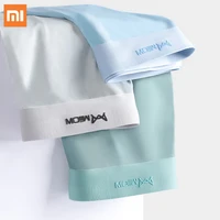 3pcslot xiaomi men panties graphene antibacterial man underwear solid color ice silk seamless boxer shorts for male underpatns