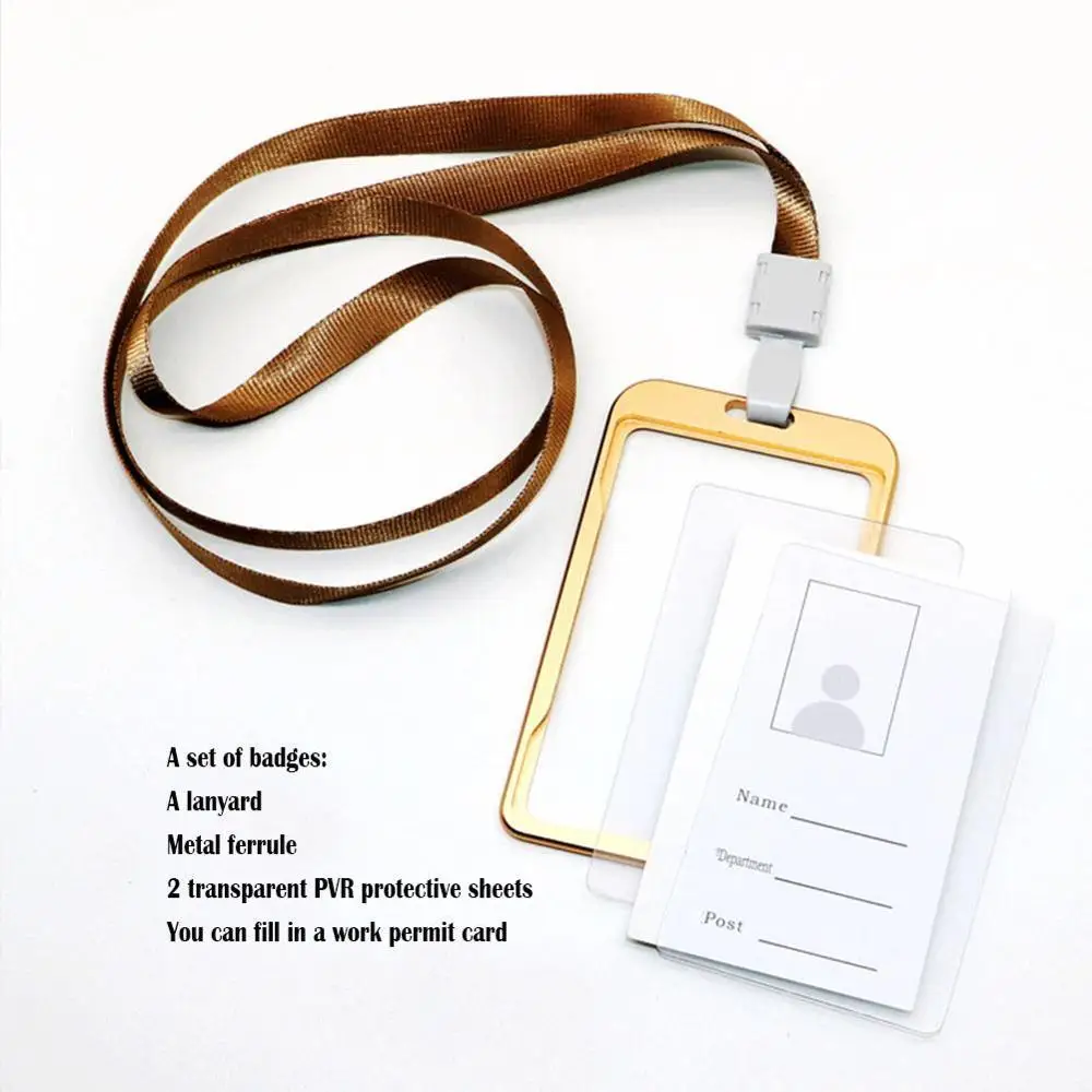1 шт. металлический держатель для удостоверения личности визитница безопасности