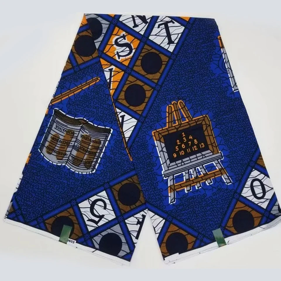 

6 Yards African Mitex Wax Print Ankara Fabrics Kitenge/Pagnes/Tissues Africain/ Lapa/Chitenge Y-712