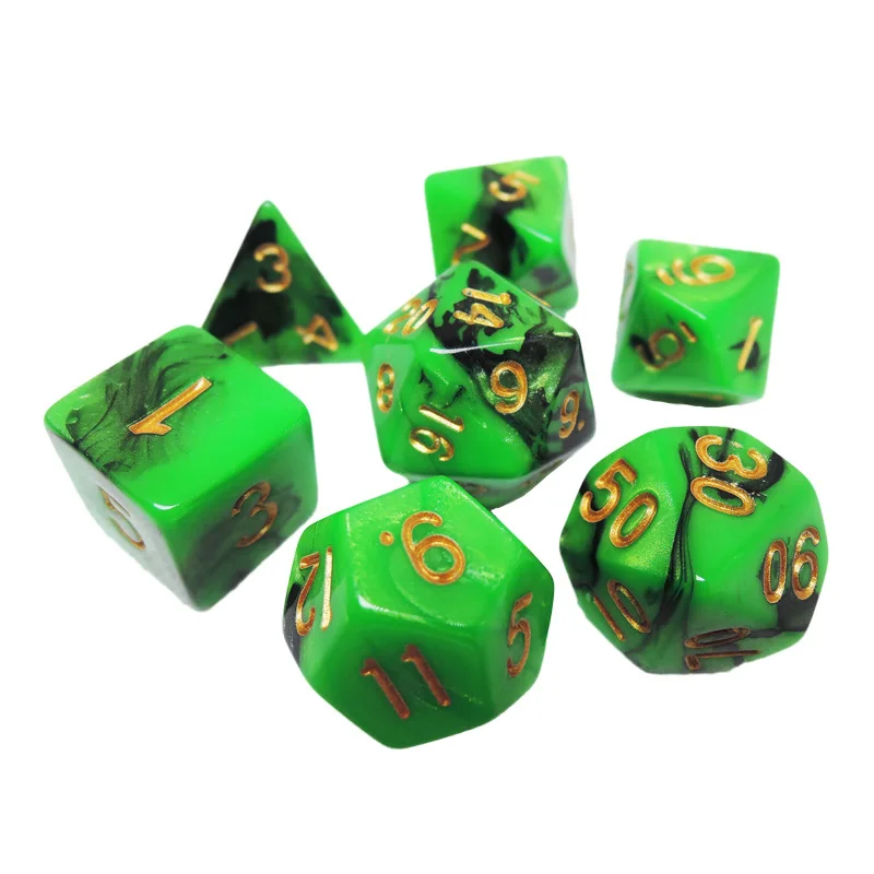 Акриловые многоугольные игральные кости JOYLIVE Nebula Cloud Stone набор для настольных игр