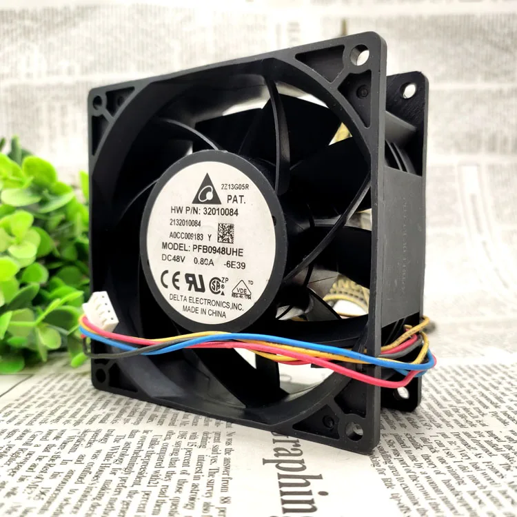 

Новый PFB0948UHE 9 см 48V 0.80A 9038 4 провода защиты электродвигателя Вентилятор охлаждения