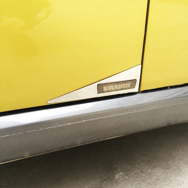 Стайлинг автомобиля протектор углов двери нержавеющая сталь треугольник анти