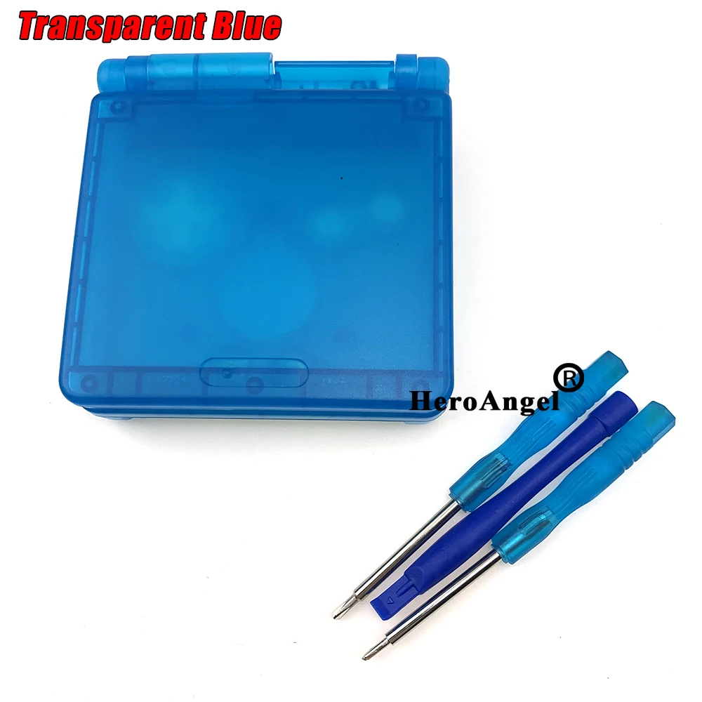 Прозрачный прозрачный белый фиолетовый черный красный корпус для GameBoy Advance SP GBA