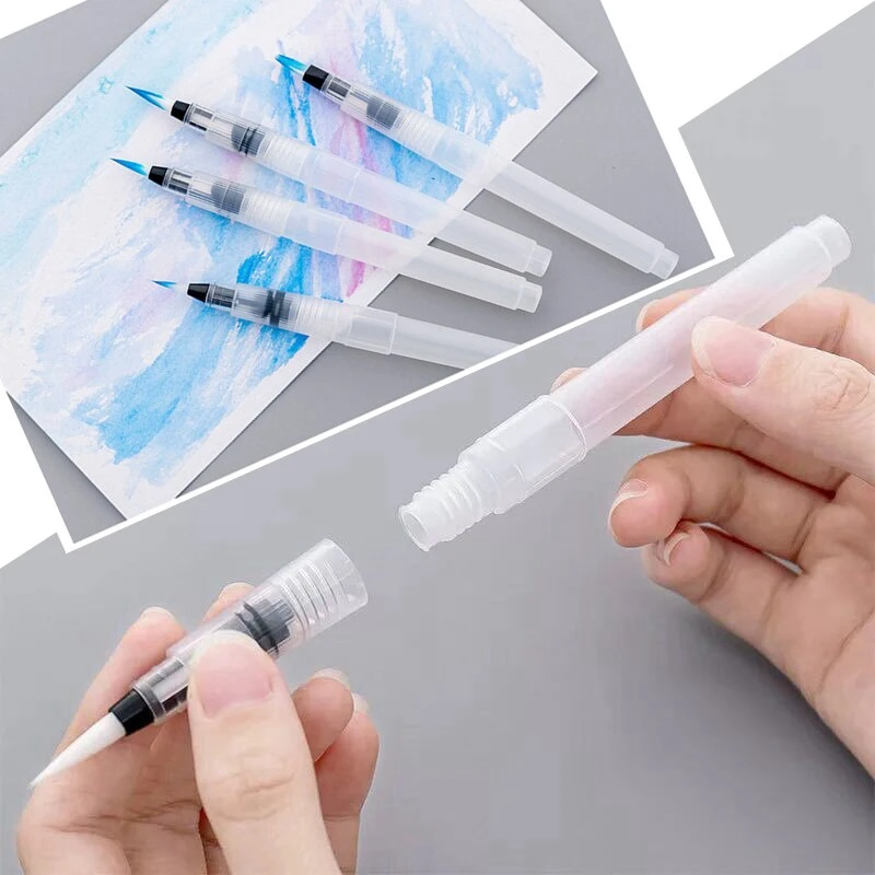 Watercolor Soft Pen Brush Refillable Water for Painting Drawing Calligraphy Art Supplies | Канцтовары для офиса и дома