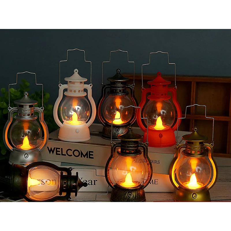 

Светодиодный светильник на Хэллоуин, подвесные украшения для фестиваля, бара, домашний ночник, фонарь для Хэллоуина с маленьким маслом