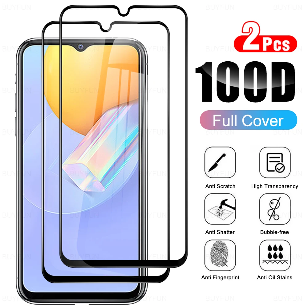 

Стекло закаленное для vivo y31, 2 шт., 9h, для vivo y31, y 31, 31y, V2036, 6,58 дюйма, с защитой от царапин, Супертонкое, защитная пленка для экрана