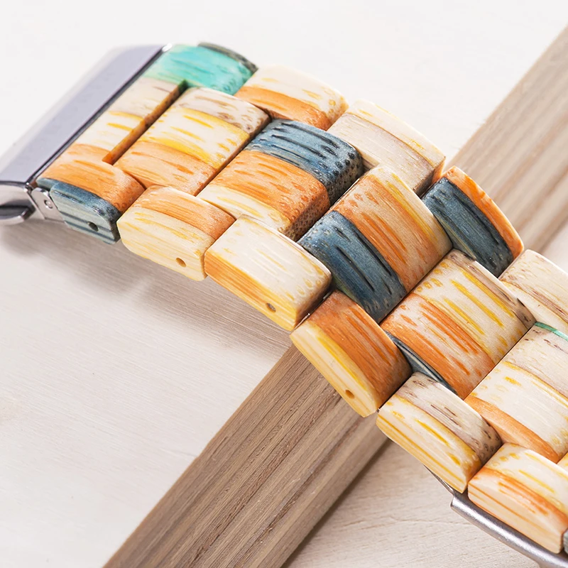 BOBO BIRD Couple watch Wooden Clock ペアウォッチ Fashion Color Wood Quartz Wrist Watch Best Gift For Wife With Box zegarek damski