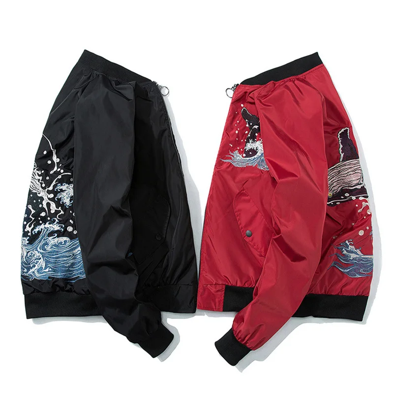 Весна 2022 куртка-бомбер с вышивкой Yokosuka мужские бейсбольные куртки Sukajan