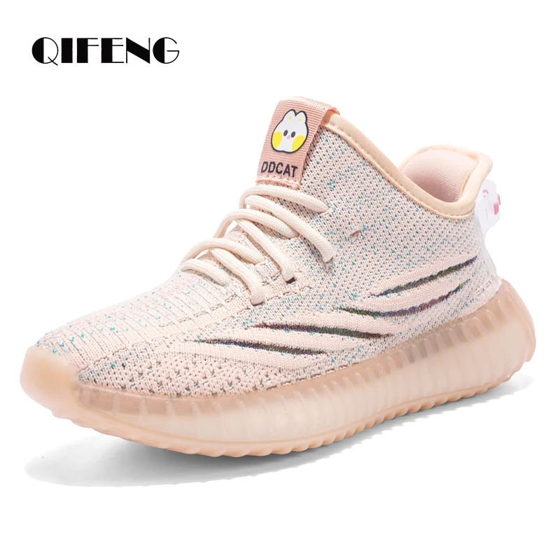 

2021 Children Casual Shoes Boys Girls Light Mesh Sneakers Student Kid Summer 6 9 12 13 Autumn Mesh Sport Footwear Autumn Winter
