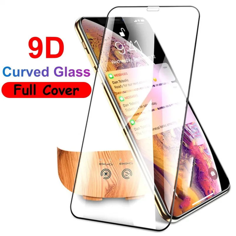 50pcs 9d curved tempered glass for iphone 13 12 film 9h anti knock screen protector for iphone se 2020 11 pro max xs xr x 8 7 6s free global shipping