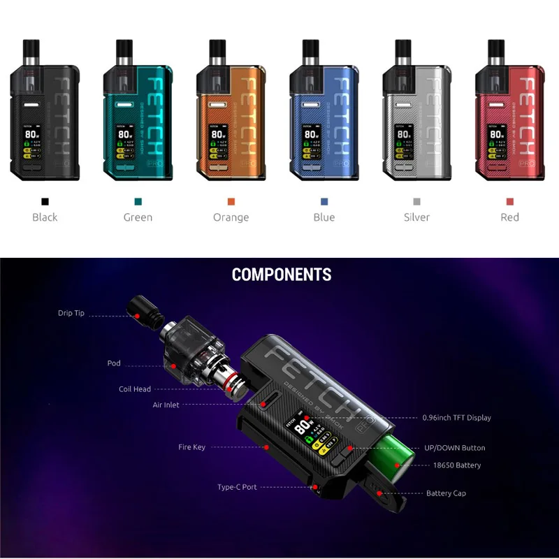 Новинка 2020 оригинальный комплект для электронной сигареты GoPro с капсулой 4 мл RGC и