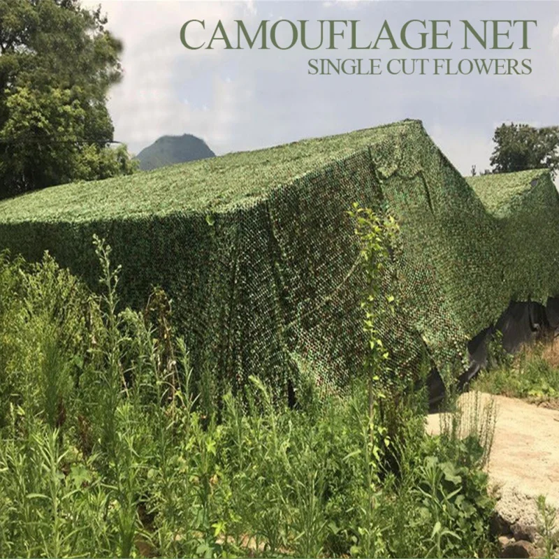 

2*3m Woodland Camo Netting Camouflage Net Double Layer Privacy Protection Mesh For Outdoor Camping Forest Landscape