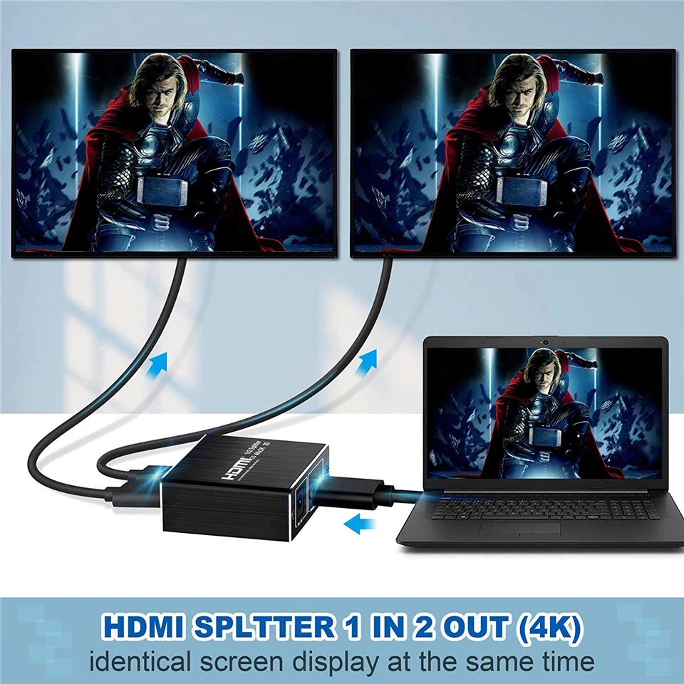 2020 новый 4K 60 Гц HDMI сплиттер 2 0 1x2 Поддержка HDCP 1 4 UHD усилитель для PS4 проектор|Кабели