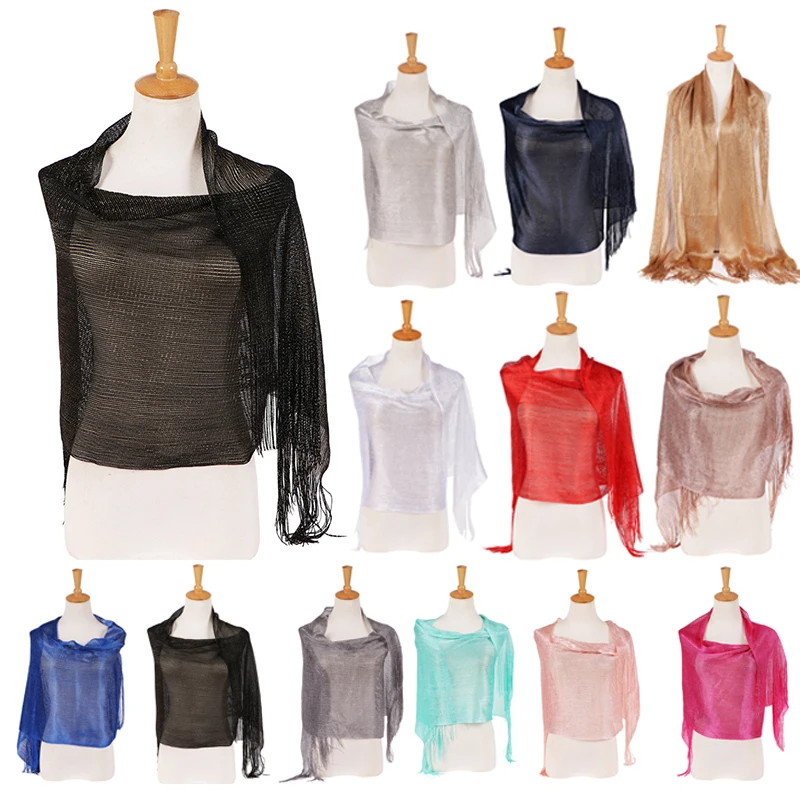 

Womens Fashion Wrap Shawl Scarf Cloak Tassels Dancing Evening Party Wear New