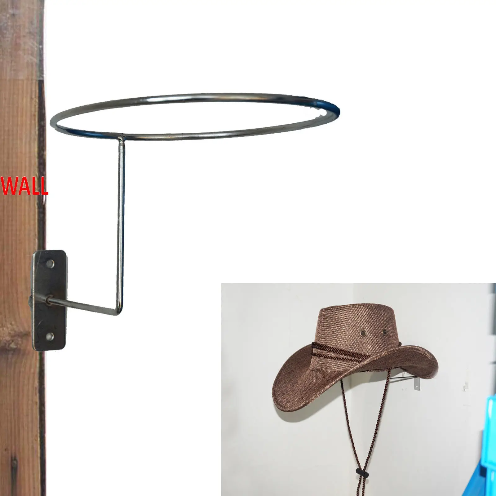 Металлическая Вешалка для шляпы в ковбойском стиле с креплением на шлем |