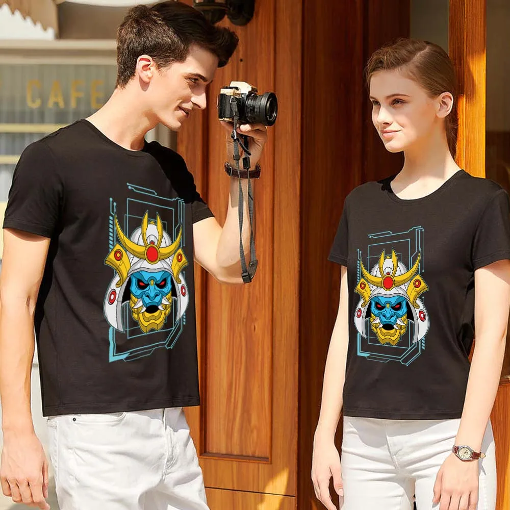 

Lovers T-shirt Funny Print Series Men's and Women's Short Sleeve Top Commuter All-match Japanese Breathable Short T-shirt