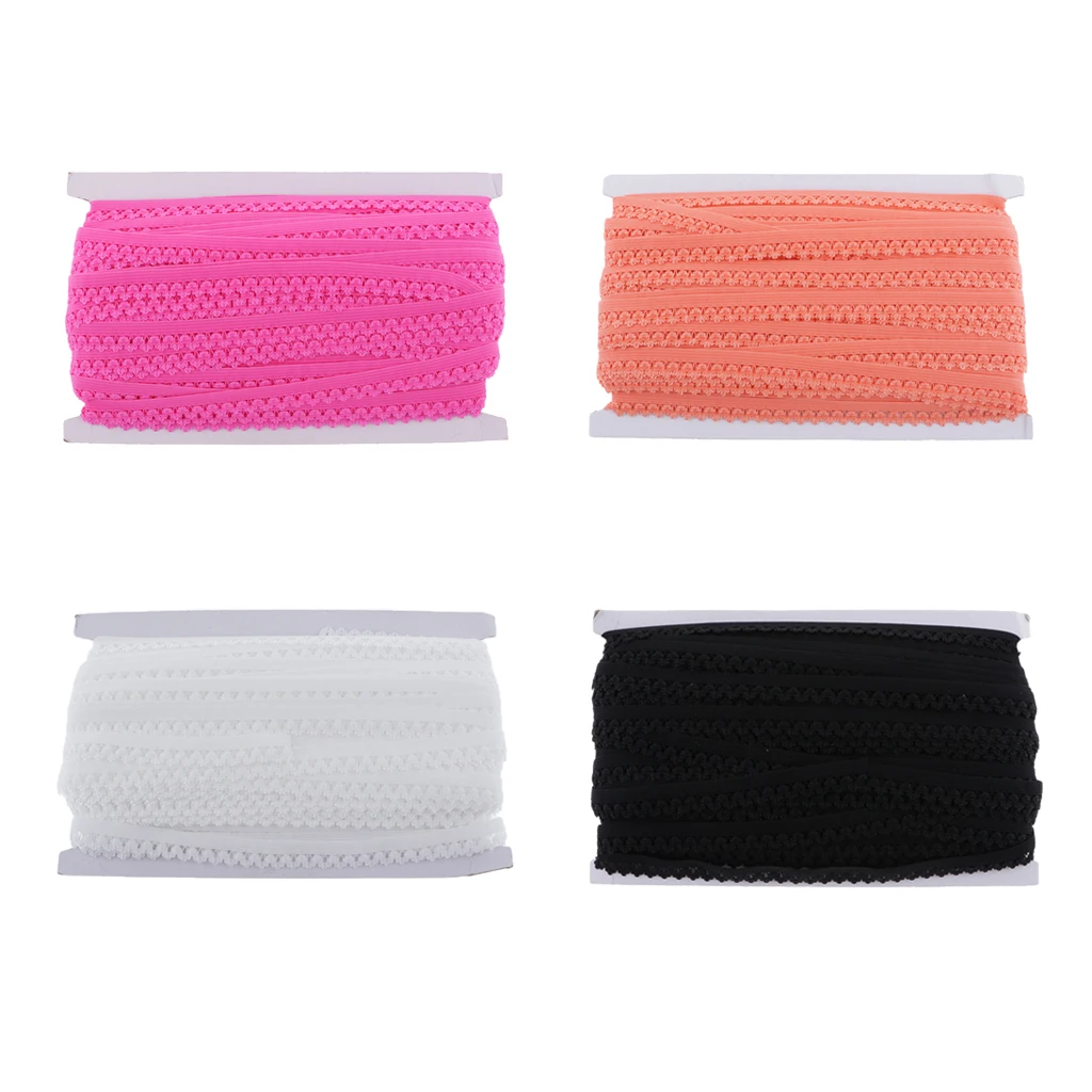 

50 Yards Stretch Elastic Lace Trim Ribbon For Hairband Clothing