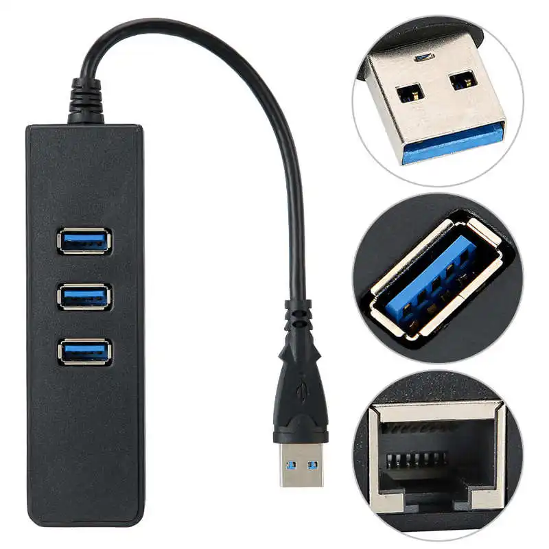 

Usb-хаб Ethernet адаптер интеллигентая (ый) и Energy‑saving для Windows 8/7/Vista/XP и т. д.